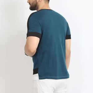 Vêtements de sport pour hommes haut athlétique séchage rapide serré décontracté musculation Polyester T-Shirt Fitness Ringer T-shirts pour hommes - Product Image 3