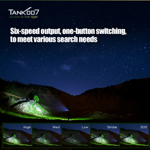 Tank007 KC61 lampe de poche extérieure lampe de poche d'urgence Rechargeable lampe torche LED haute puissance Camping Linternas - Product Image 4