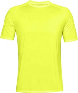 Camiseta de poliéster 100% para hombre, alta calidad, cómoda, Media manga, a la moda, estirable, de talla grande, logotipo personalizable - Product Image 1