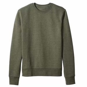 Sweat-shirts basiques en molleton 100% coton, personnalisés, à manches longues, col rond uni, coupe oversize, avec logo brodé et imprimé de haute qualité 2026 - Product Image 1