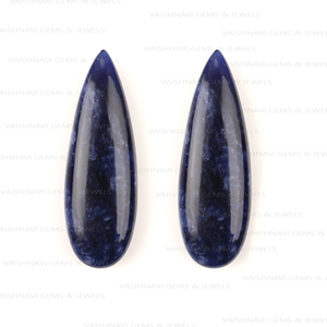 Cuarzo azul Natural de alta calidad, alto pulido, 10x30mm, cuentas de Briolette en forma de pera, hallazgos sueltos para hacer joyas DIY a granel - Product Image 4