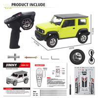 Mobil RC HG4-53 Skala 1/16 Model JIMNY Kendaraan Off-Road 2.4Ghz Remote Control Mobil Alloy dengan Lampu Musik Asap Mainan Truk RC