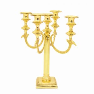 Candelabro de Metal de aluminio Chapado en plata hecho a mano, candelabro decorativo de lujo clásico Para Boda y Navidad, nueva calidad resistente - Product Image 4