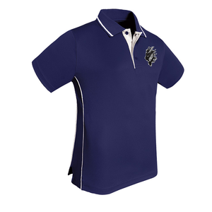 Athlefit Comfort Casual para Polo Patrón sólido Jersey Tela Estilo acanalado Cuello con borde Brazo Lado Split Diseño - Product Image 1