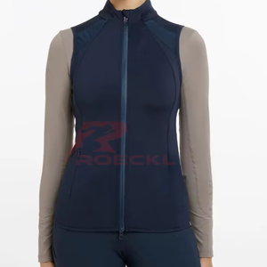 Vente en gros de veste d'équitation pour femme ultra légère tissu extensible respirant régulation thermique coupe élégante entraînement équestre - Product Image 1