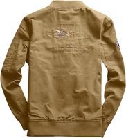 Manteau d'hiver épais pour homme grande taille avec fermeture éclair, en fourrure de renard brodée, style bomber, à manches longues, poches, respirant