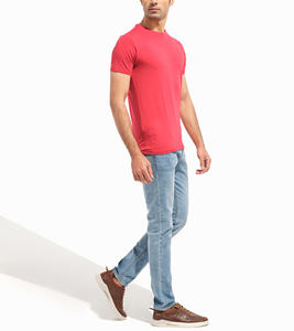 Vente plate d'été sur mesure, couleur unie, poids lourd, petites manches, Streetwear personnalisé pour hommes T Shirt - Product Image 5