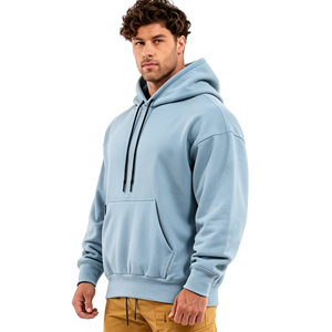 Sudadera con Capucha Oversize con Cremallera, Estilo Urbano, Bordado de Logotipo Personalizado, Venta al por Mayor OEM, Felpa Transpirable/Sostenible/de Secado Rápido, Unisex - Product Image 5