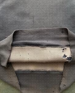 Sweat à capuche pour homme, style urbain, hiver, 100% coton, double couche, intérieur gaufré, effet vieilli, délavé soleil, délavé à l'acide, avec fermeture éclair, respirant - Product Image 4