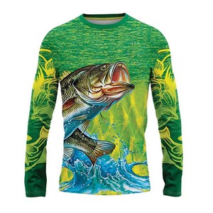 Servicios OEM Nuevo diseño Sublimación Pesca Jerseys Sublimado personalizado Pesca Camisas Más vendidos Ropa deportiva Camisas de poliéster - Product Image 1