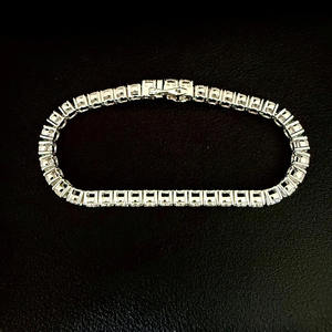 925 Sterling Silver 3 MM VVS D Color Diamond Tennis <b>Bracelet</b> <b>Christian</b> Gift Luxury Fine Jewelry - Product Image 4