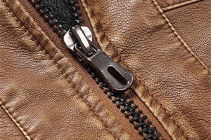 Veste en cuir d'agneau de luxe Design minimaliste Grande taille Imperméable Sensation légère pour veste en cuir de jour en nuit pour hommes - Product Image 4