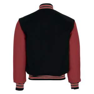 Chaqueta de béisbol Premium de alta calidad para hombre Letras de temporada de invierno Made in USA con mangas de cuero - Product Image 6