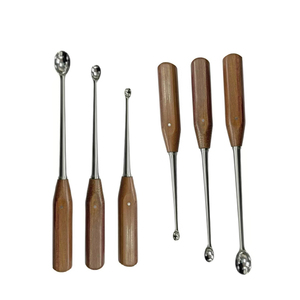 Curettes en os pour petits animaux Curetage Instrument de chirurgie dentaire Curette en os à manche en bois Curette en os à manche en bois - Product Image 4