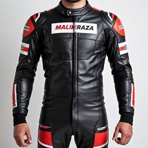 Traje de carreras de motos MALIK RAZA Custom Fit | 1,3mm cuero de vaca y armadura aprobada por CE - Product Image 2