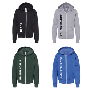 Bella Canvas Zip Up Sudadera con capucha Texto personalizado Adulto Mujeres Hombres Sudadera polar Bella Canvas Pullover Cremallera Sudadera con capucha - Product Image 4
