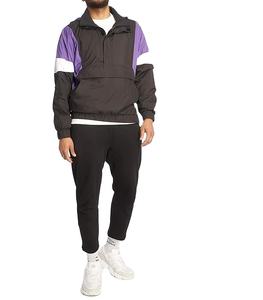 Chaqueta Cortavientos de Dos Piezas Personalizada de Alta Calidad para Hombre, Chaqueta Cortavientos de Lona con Cuello Alto y Capucha, Estilo Urbano, Otoño - Product Image 4