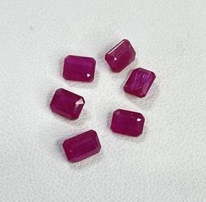 100% Natural Fine Quality Heated Mozambique <b>Ruby</b> 5x4mm Octagon Cut Reddish Pink Color Loose Gemstone for Making <b>Bracelet</b> - Product Image 3
