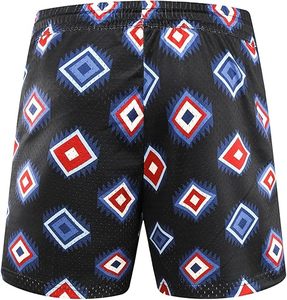 Shorts de basket-ball HIC de haute qualité, personnalisés, 220 grammes, double couche, style streetwear, pour hommes, en mesh, taille élastique, 100% polyester - Product Image 6