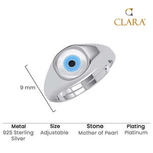 Anillos de Plata de Ley 925 de Primera Calidad para Hombre, con Engaste Geométrico y Circonita con Baño de Rodio, Joyería Masculina - Product Image 5