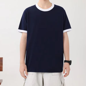 New Quality Unisex 100% Cotton T-<b>shirt</b> Breathable 200gsm <b>Patchwork</b> Pattern Blank T-<b>shirt</b> Casual Style T-<b>shirt</b> for men - Product Image 1