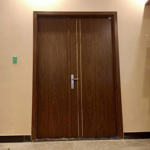 Deewoo Panneau de porte moderne en bois composite polymère imperméable à l'eau Surface non finie Ouverture manuelle Application intérieure - Product Image 6