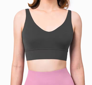 Soutien-gorge de sport sans couture soutien élevé séchage rapide respirant grande taille Yoga Gym haut XS-XL Sexy Style ciré techniques léger - Product Image 1