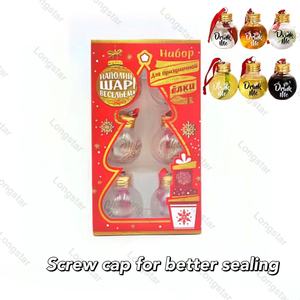 Botella <span class=keywords><strong>de</strong></span> plástico transparente <span class=keywords><strong>de</strong></span> 50oz-500oz, bola <span class=keywords><strong>de</strong></span> Navidad, tapa <span class=keywords><strong>de</strong></span> plata dorada, sin fugas, venta al por mayor y al por menor - Product Image 5