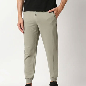 Pantalon professionnel sur mesure pour hommes décontracté taille haute motif droit tissu Service OEM bas prix à vendre en gros - Product Image 4