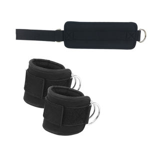 Fabricante OEM correas de tobillo Color neopreno acolchado con anillo D para levantamiento de pesas gimnasio Fitness entrenamiento - Product Image 3