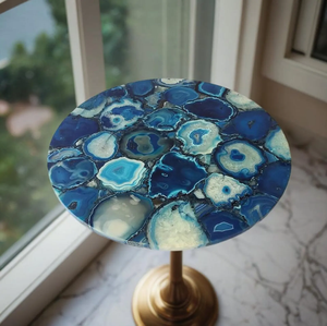 Sceau en agate poli artisanal, décoration de luxe pour la maison, motif floral religieux, résine, couleur personnalisée, haute qualité, pour table - Product Image 1