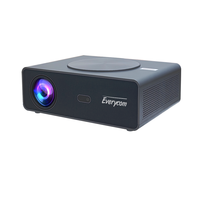 Projecteur Everycom Q10W Pro, projecteur interactif pour téléphone portable, projecteur extérieur Wifi Full HD LCD numérique intelligent, projecteur de jeux vidéo