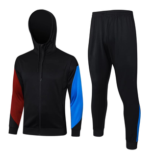 Ensemble de survêtement pour homme, uniforme de football d'hiver personnalisé, respirant, séchage rapide, fermeture éclair intégrale, uniforme d'entraînement de haute qualité - Product Image 1