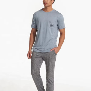 Usine Oem Active Wear T-shirts athlétiques pour hommes de grande taille à manches courtes T-shirt d'entraînement léger en spandex souple - Product Image 6