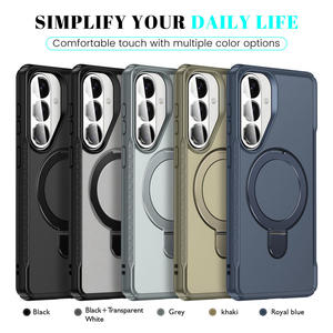Support de téléphone pour voiture pour Samsung S26 Hybrid avec anneau magnétique, design professionnel, matériau TPU+PC, protection à 360° - Product Image 6