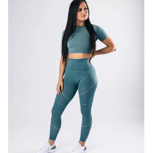 2024 Women's High-Waisted Gym <b>Leggings</b> Spandex Plain Yoga Pants Push-up Feature Pocket Sport Style Knitted Workout Running - Product Image 6