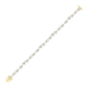 กำไลข้อมือเพชรทรงกลมเจียระไนแบบบริลเลียนท์ 18K ทองคำขาว/ทองคำเหลือง เพชรเลี้ยงในห้องปฏิบัติการ ชุบโรเดียมสำหรับผู้หญิง ได้รับการรับรองจาก IGI ผลิตตามแบบ OEM - Product Image 3