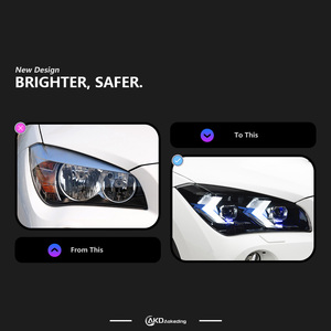 Lámpara de cabeza de coche para BMW X1 E84, lente de proyector de faro <span class=keywords><strong>LED</strong></span> 2011-2015 X1, luces delanteras lejanas, señal DRL, accesorios Automotrices - Product Image 5