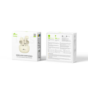 Auriculares Inalámbricos BT DIGITALOME OEP-02 con Estilo Intraural y Micrófono Color Beige, Audífonos Tipo C para Gaming y Teléfonos Móviles - Product Image 2