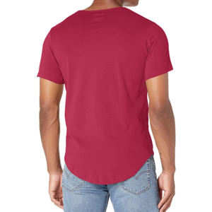 T-shirts à col rond pour hommes en mélange soie/coton, tissu toile respirant, écologique, décontracté, pour l'été, grande taille, manches courtes, coupe ample - Product Image 4