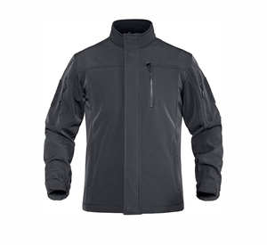 Custom <b>Mens</b> Packable Windbreaker <b>Jackets</b> with <b>Reflective</b> Detail Adjustable Wholesale Rain Wear Coat Lightweight - Product Image 5