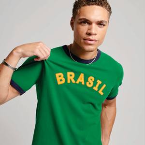 Camiseta Ringer con logotipo personalizado para hombre-Cuello redondo, manga corta, algodón, cuello en contraste, Camiseta deportiva - Product Image 3