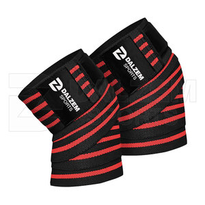 Profesional ajustable elástico algodón poliéster resistente rodilleras entrenamiento Fitness levantamiento de pesas Unisex tamaño personalizable - Product Image 5