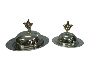 Royal Servings Dish Unique Shape Plato de acero inoxidable para servir comida para bodas y cenas en el Hotel Dish S en precio al por mayor - Product Image 4