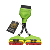 Cable adaptador de diagnóstico profesional Autroniq AC014 Benelli OBD2 de 16 pines a dos adaptadores de diagnóstico para motocicleta de 6 pines
