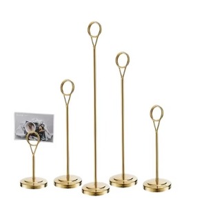 Petit support de carte de Base en bois minimal pour bureau restaurants événements fêtes photos et affichage d'étiquette de prix d'Inde - Product Image 2