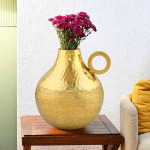 Hot <b>Sale</b> Custom Handmade Lightweight Art Deco Aluminium Flower Vase for Interior Decoration Corporate <b>Gifts</b> Events Bulk Supply - Product Image 6