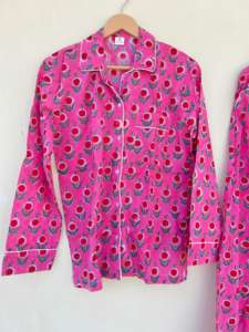 Indien fait à la main 100% coton imprimé fleuri vêtements de nuit matin marche costume élégant décontracté pour la saison d'été pour les vacances printemps cadeaux - Product Image 4