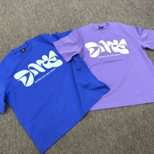 OEM personalizado de los hombres 100% algodón Hip Hop Camiseta lisa de gran tamaño pesado de punto de peso camiseta 3D pantalla Logo para Puff diseño de impresión - Product Image 1