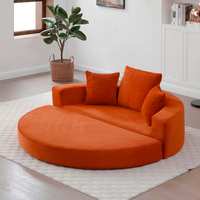 Nouveau Canapé-lit Extensible 3 Places en Tissu, Design Moderne, Écologique, pour Salon, Chambre et Hôtel, Faible Volume, Modèle 2026